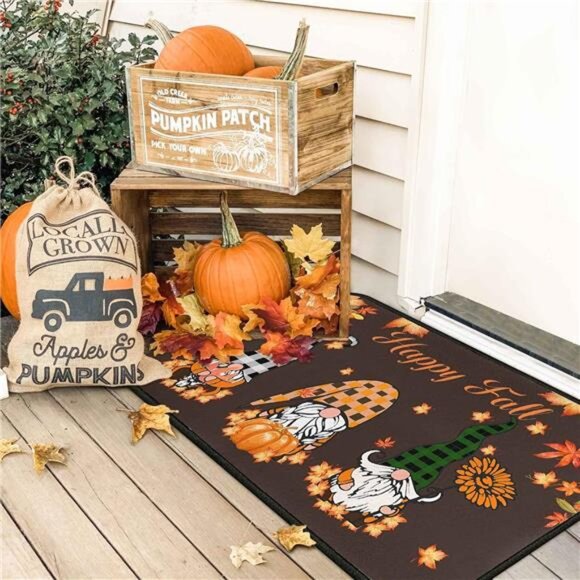 Fall Kitchen Rugs and Mats for Floor, Fall Decorations for Home, 2 Pcs Non-Slip - Picture 5 of 7